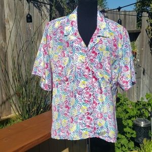 Worthington vintage 90s summer blouse